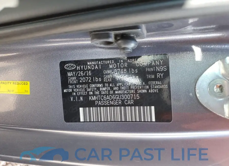 KMHTC6AD6GU300715# 12