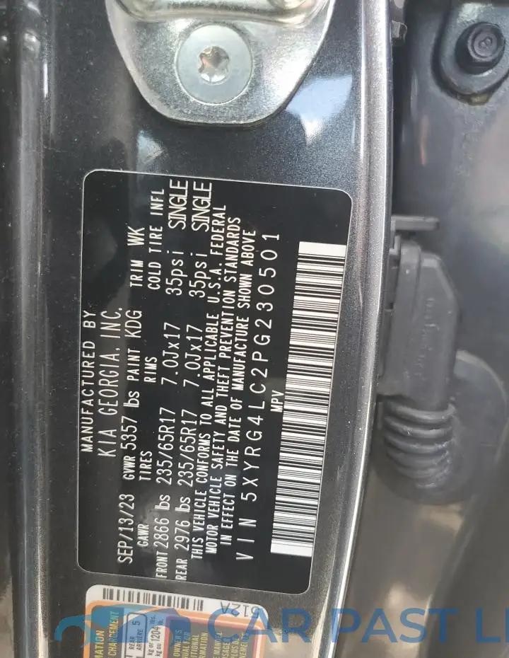 5XYRG4LC2PG230501# 14