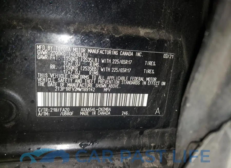 2T3P1RFV2MW189142# 14