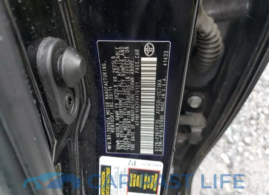 4T1BF1FK7FU476121# 12