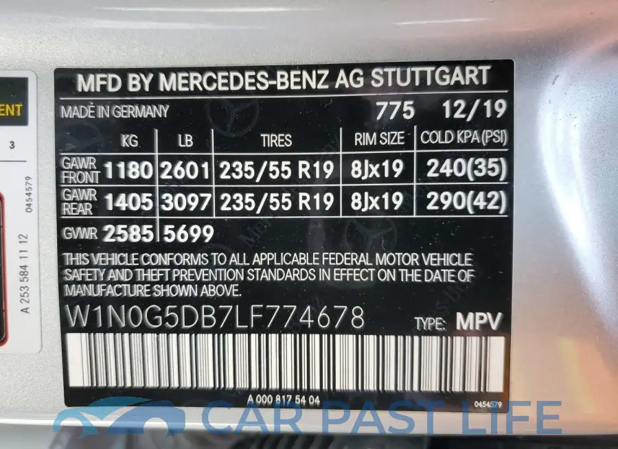 W1N0G5DB7LF774678# 13
