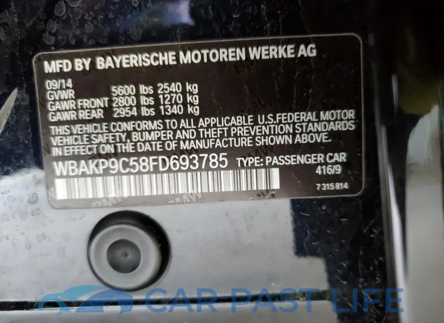 WBAKP9C58FD693785# 12