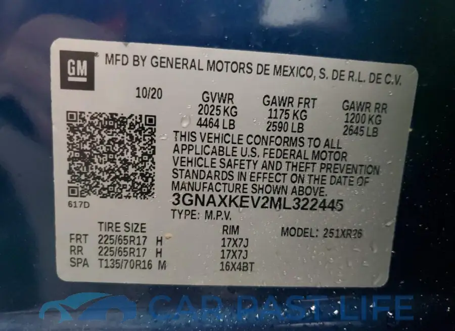 3GNAXKEV2ML322445# 14