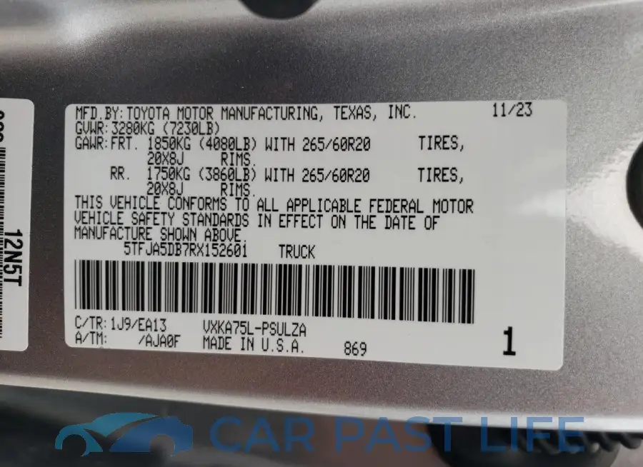5TFJA5DB7RX152601# 12