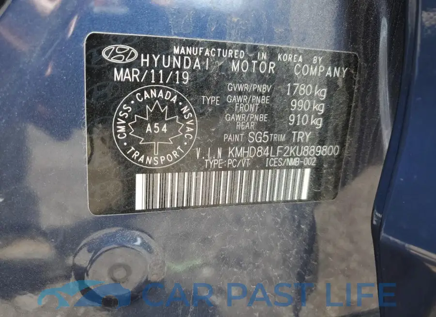 KMHD84LF2KU889800# 13