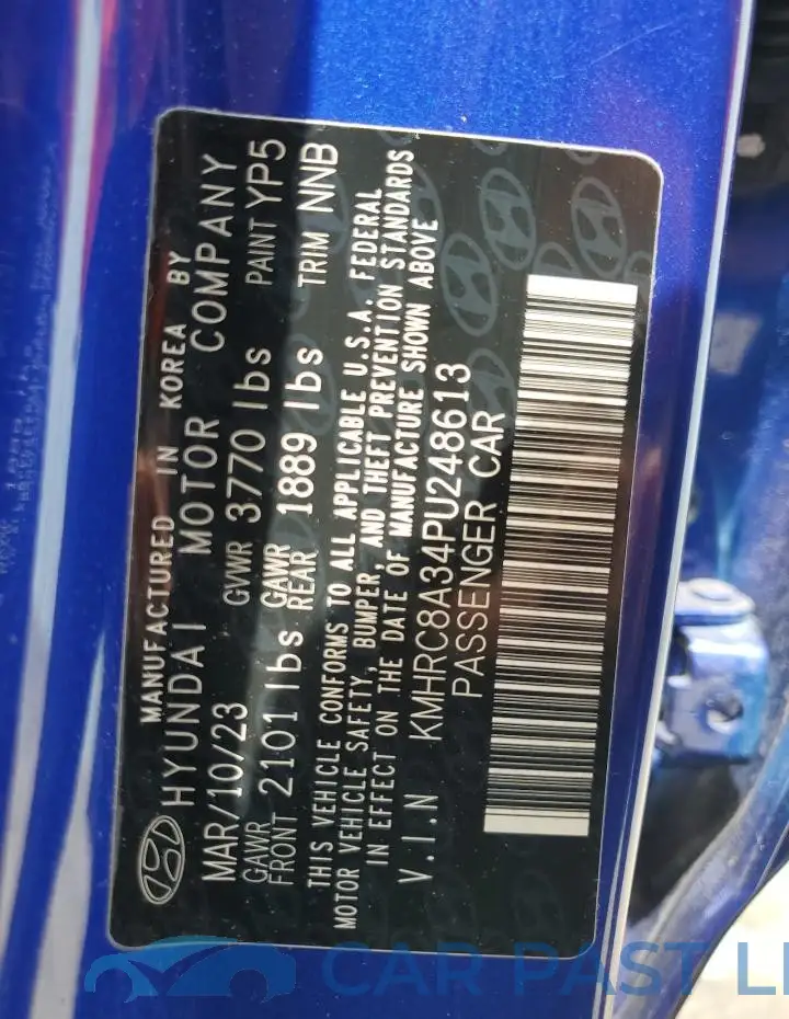 KMHRC8A34PU248613# 13