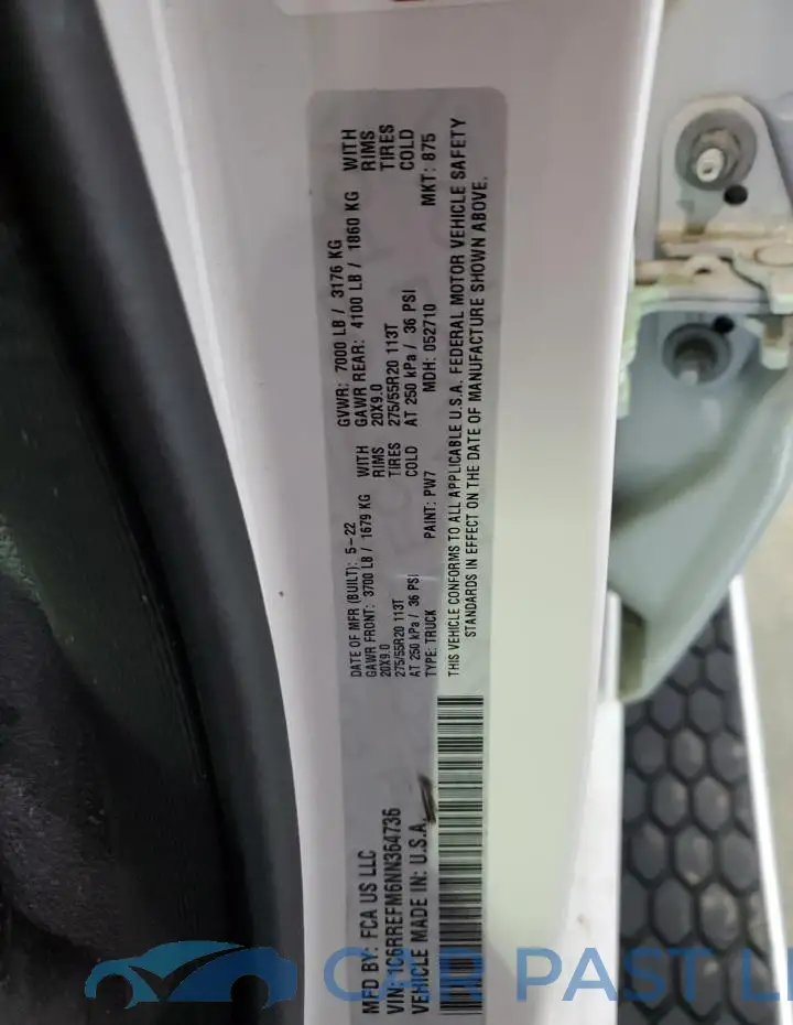 1C6RREFM6NN364736# 12