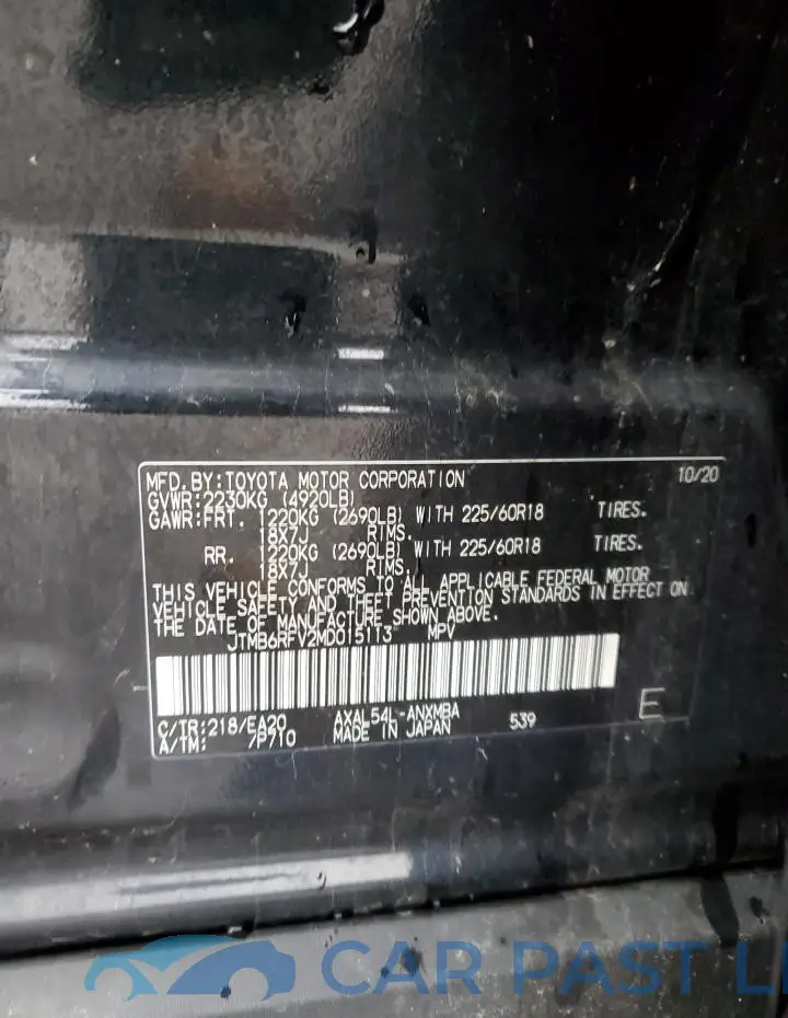 JTMB6RFV2MD015113# 12