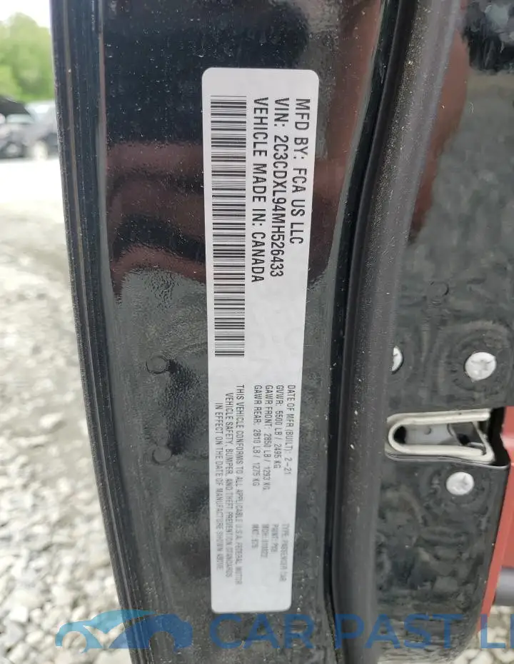 2C3CDXL94MH526433# 12