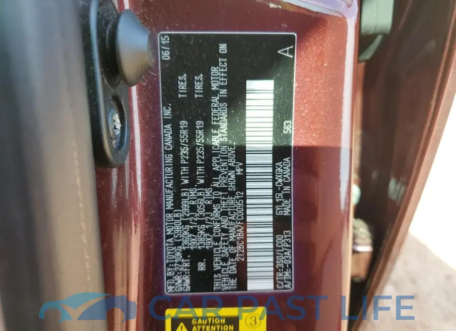 2T2BC1BA7FC009512# 13