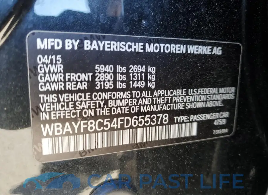 WBAYF8C54FD655378# 12