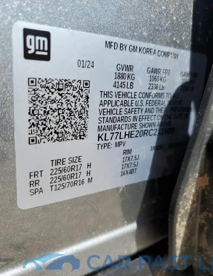 KL77LHE20RC211609# 12