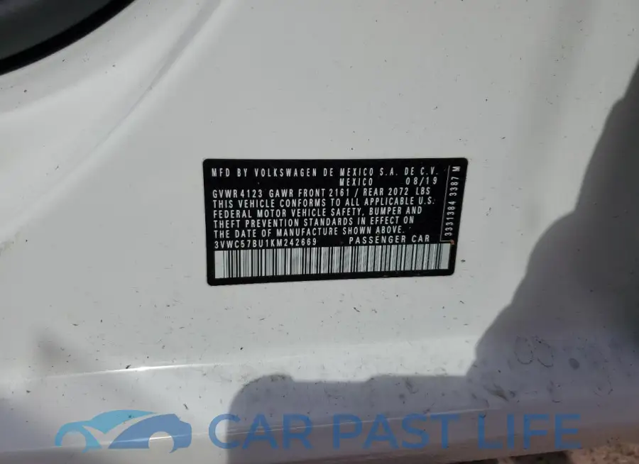 3VWC57BU1KM242669# 12