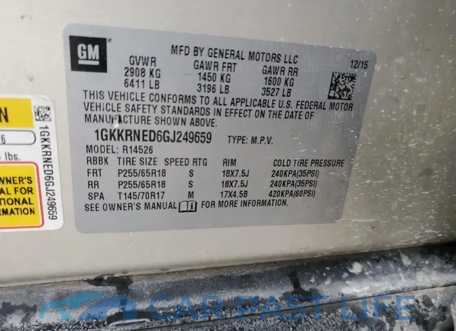 1GKKRNED6GJ249659# 13