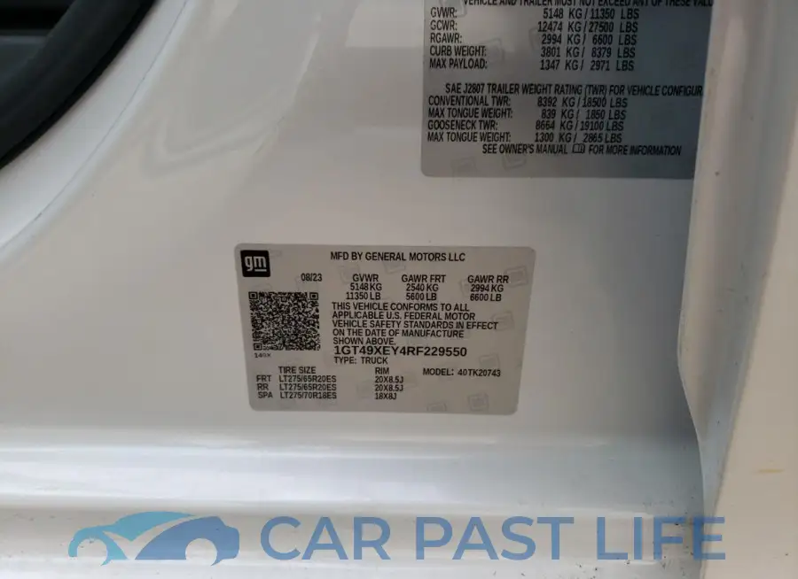 1GT49XEY4RF229550# 12