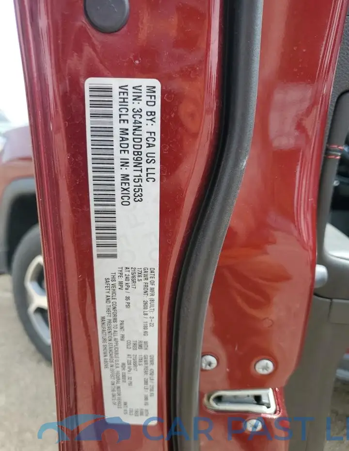 3C4NJDDB9NT151533# 12