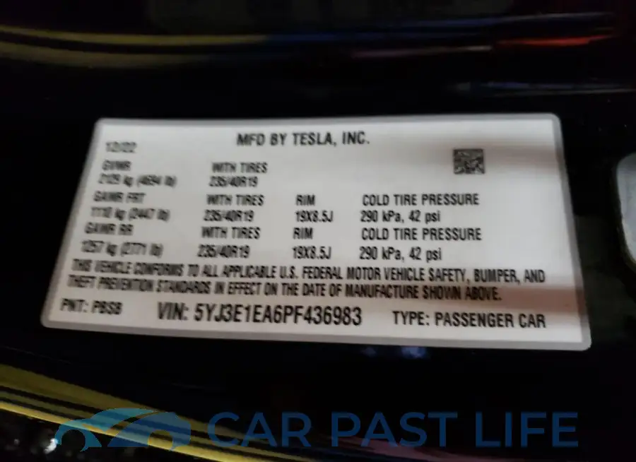 5YJ3E1EA6PF436983# 13