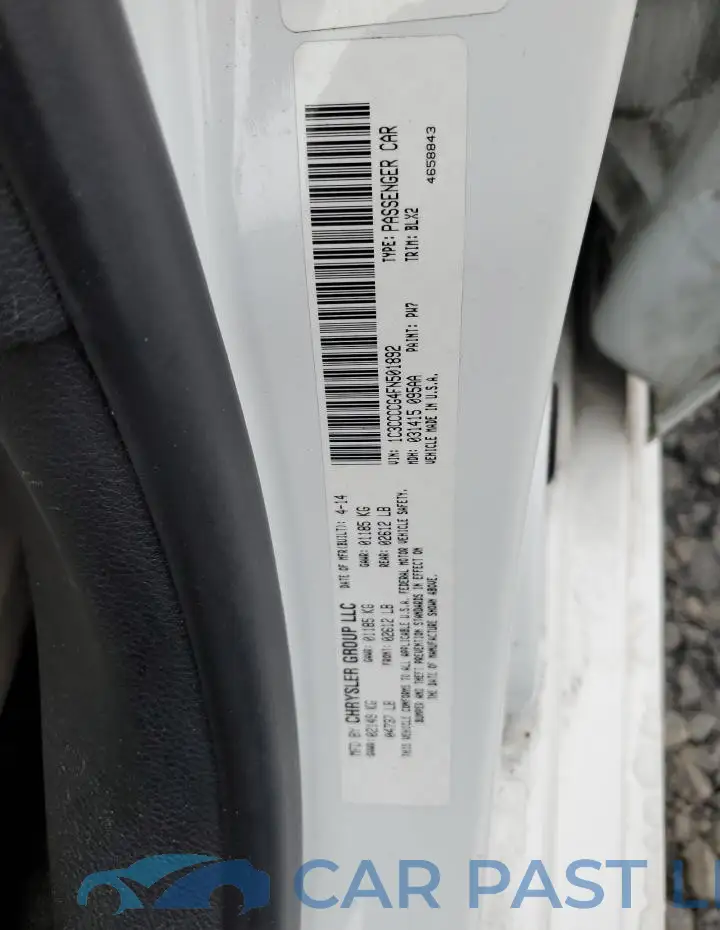 1C3CCCCG4FN501892# 12