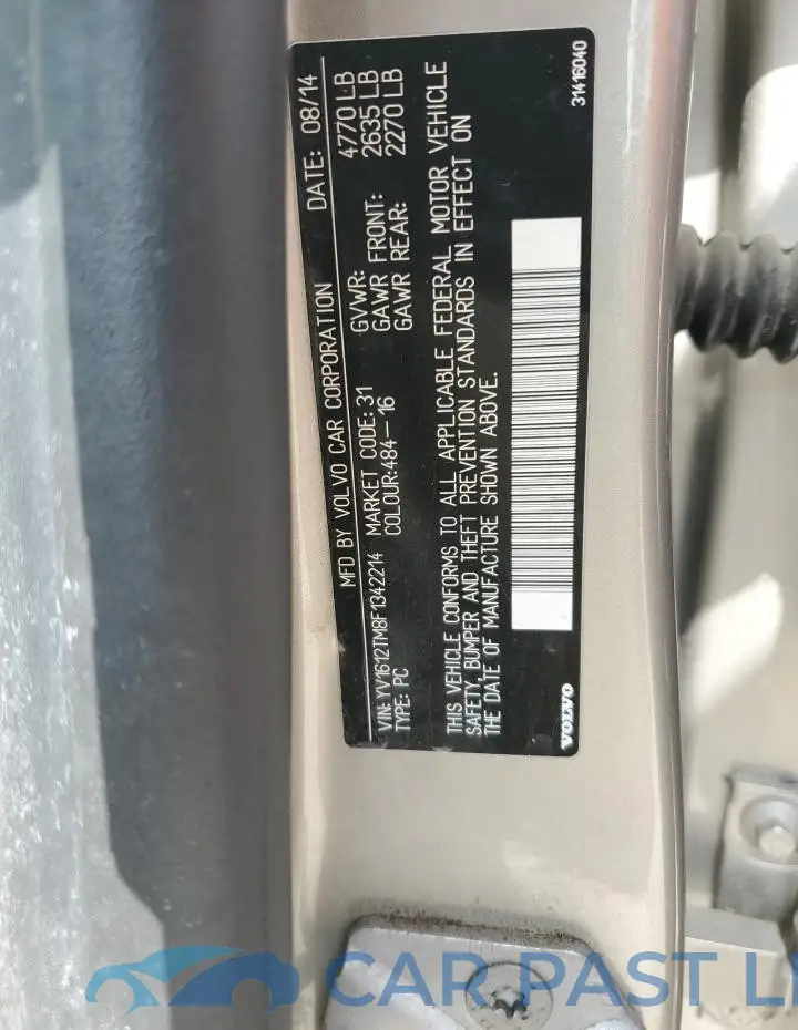 YV1612TM8F1342214# 12