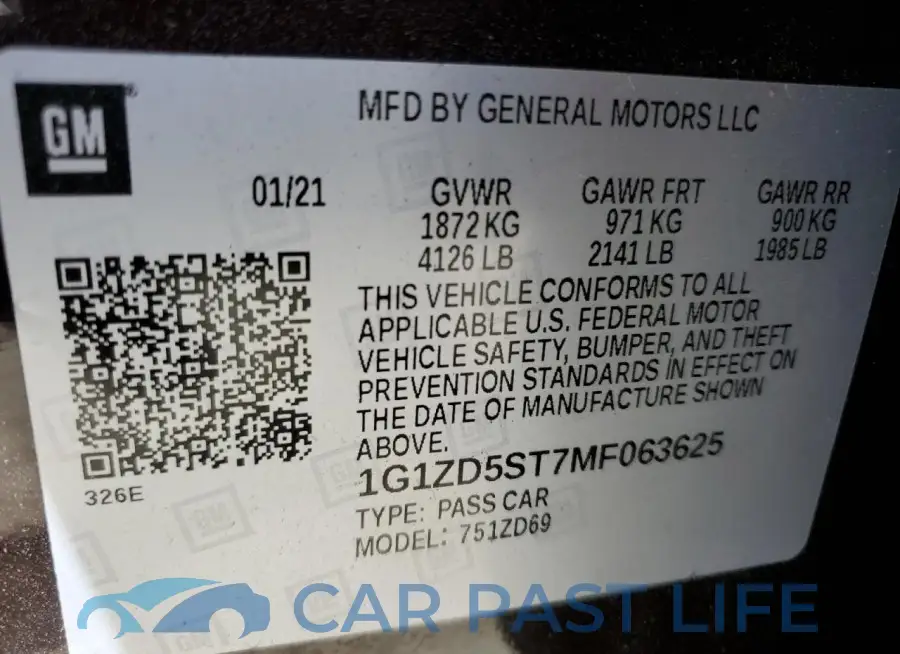 1G1ZD5ST7MF063625# 13