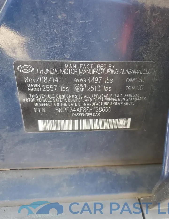5NPE34AF8FH128666# 12