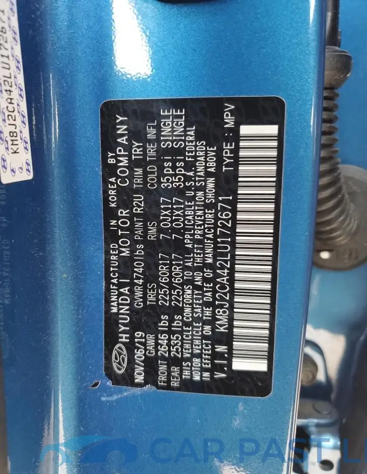 KM8J2CA42LU172671# 13