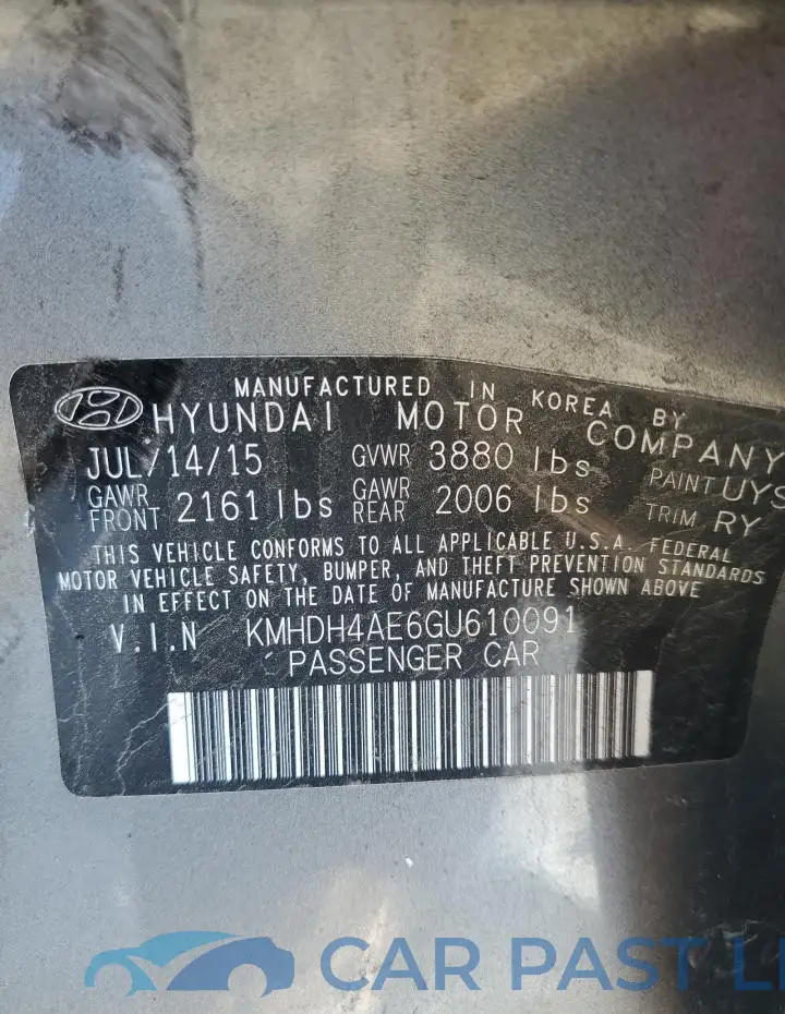 KMHDH4AE6GU610091# 12