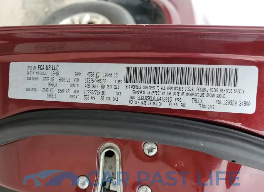 3C6UR5KL0JG412015# 12