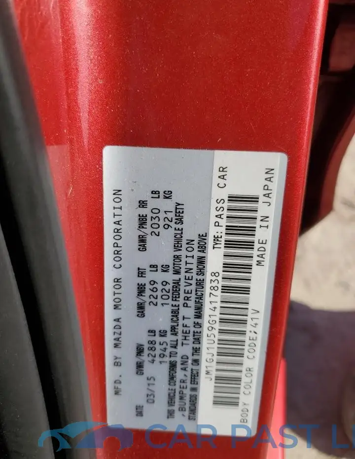 JM1GJ1U59G1417838# 12