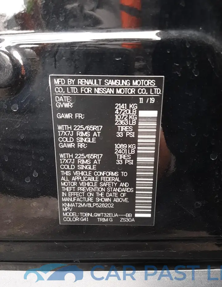KNMAT2MV8LP528202# 13