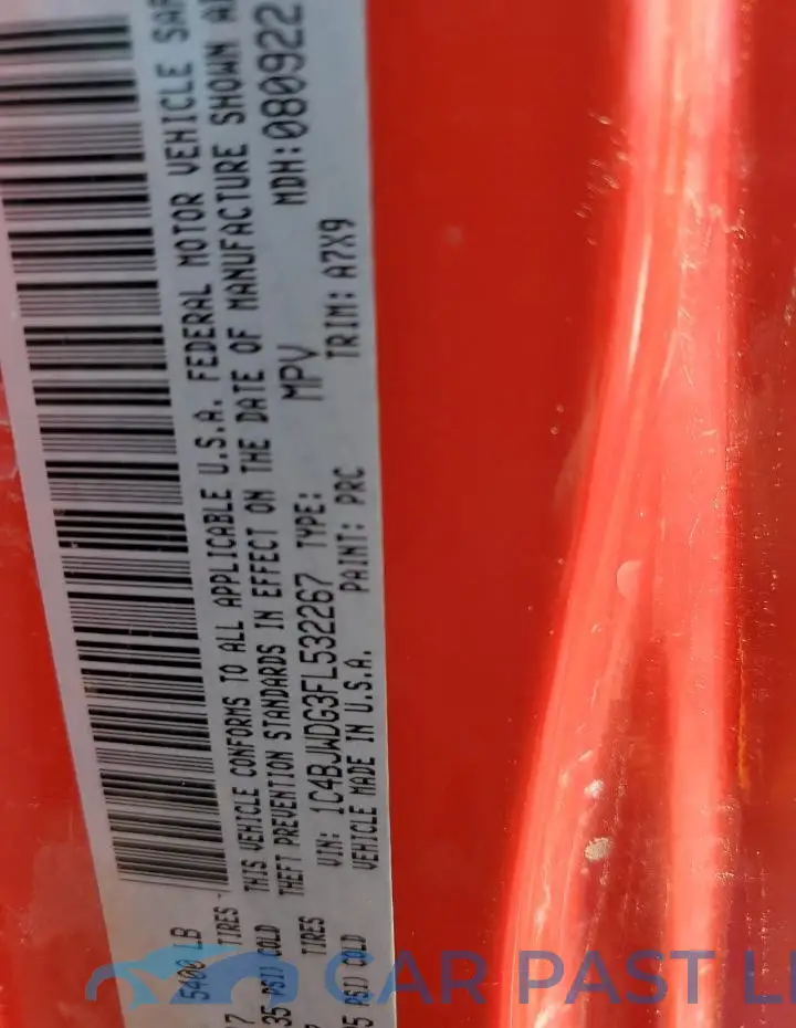 1C4BJWDG3FL532267# 12