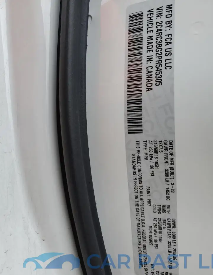 2C4RC3BG2PR545305# 14
