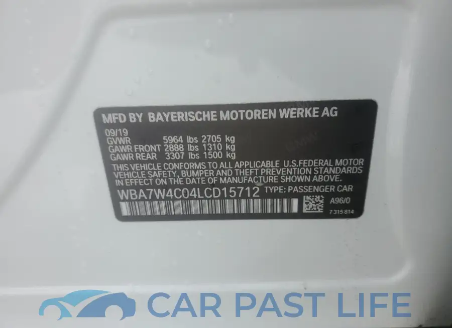 WBA7W4C04LCD15712# 12