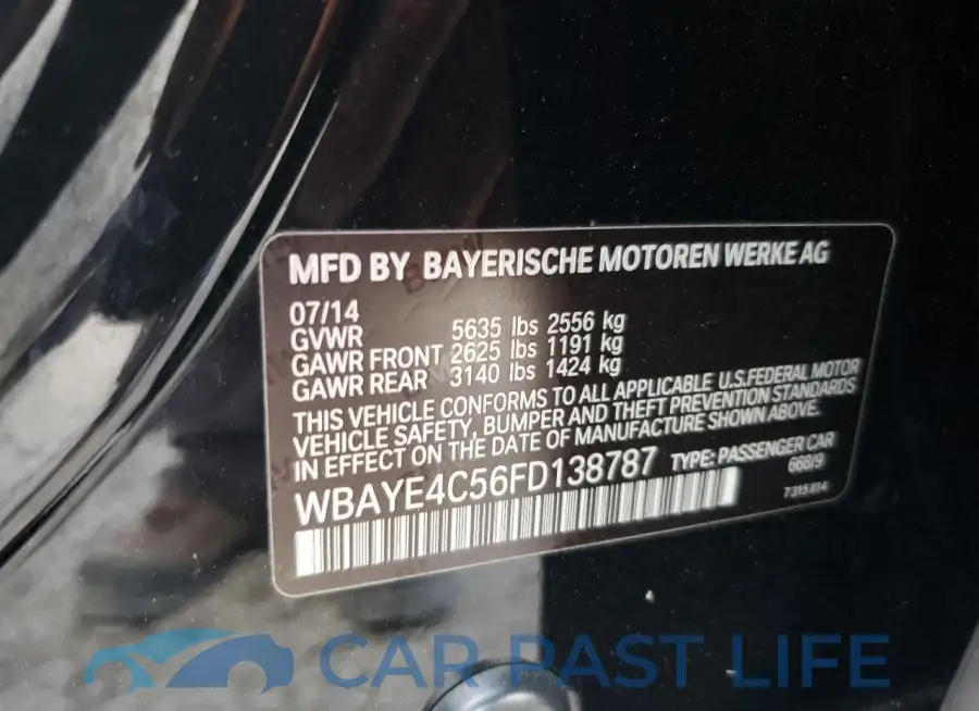 WBAYE4C56FD138787# 12