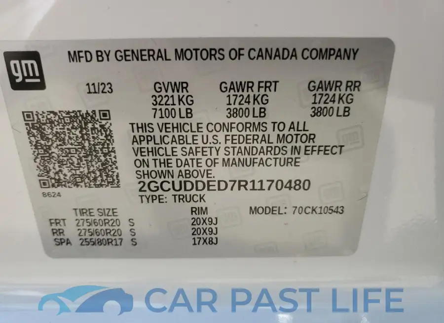 2GCUDDED7R1170480# 12