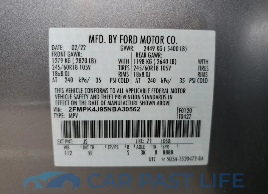2FMPK4J95NBA30562# 12