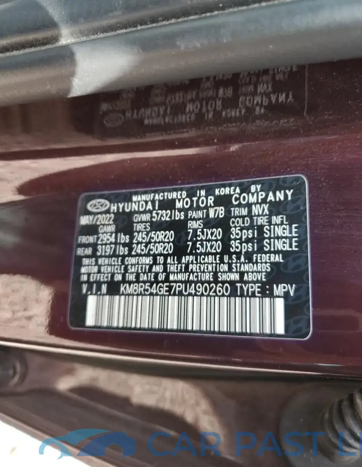 KM8R54GE7PU490260# 12