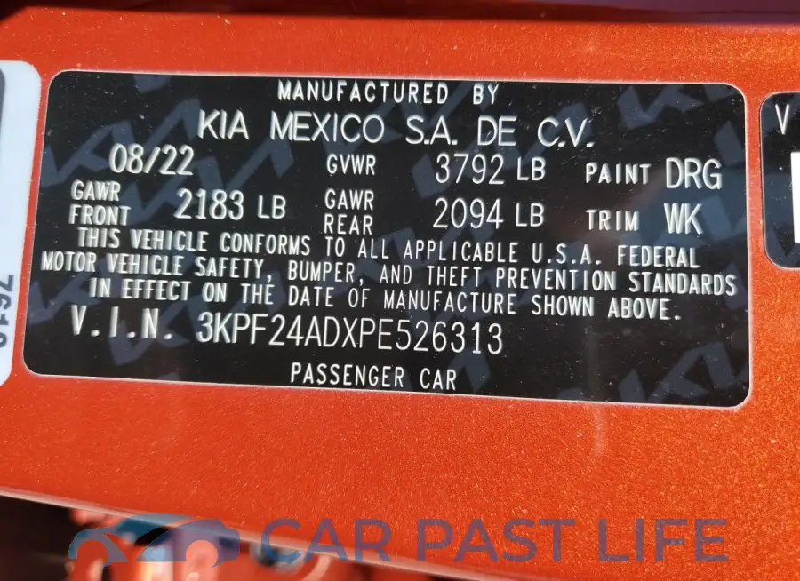 3KPF24ADXPE526313# 13