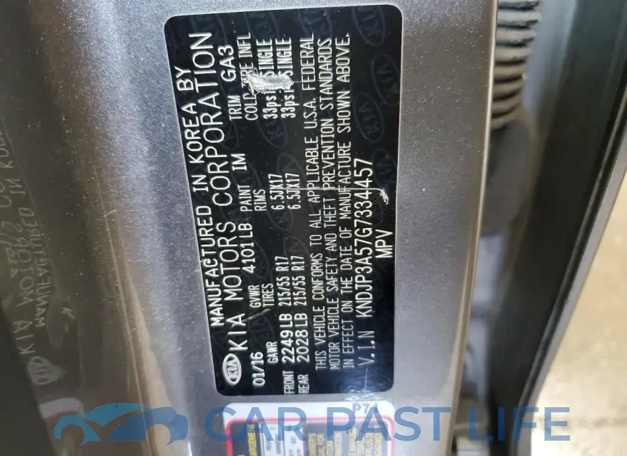 KNDJP3A57G7334457# 13