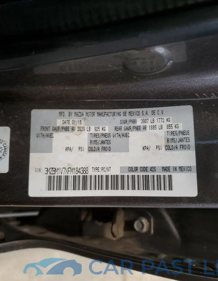 3MZBM1V7XFM184388# 12