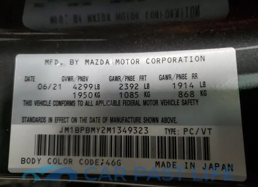 JM1BPBMY2M1349323# 13