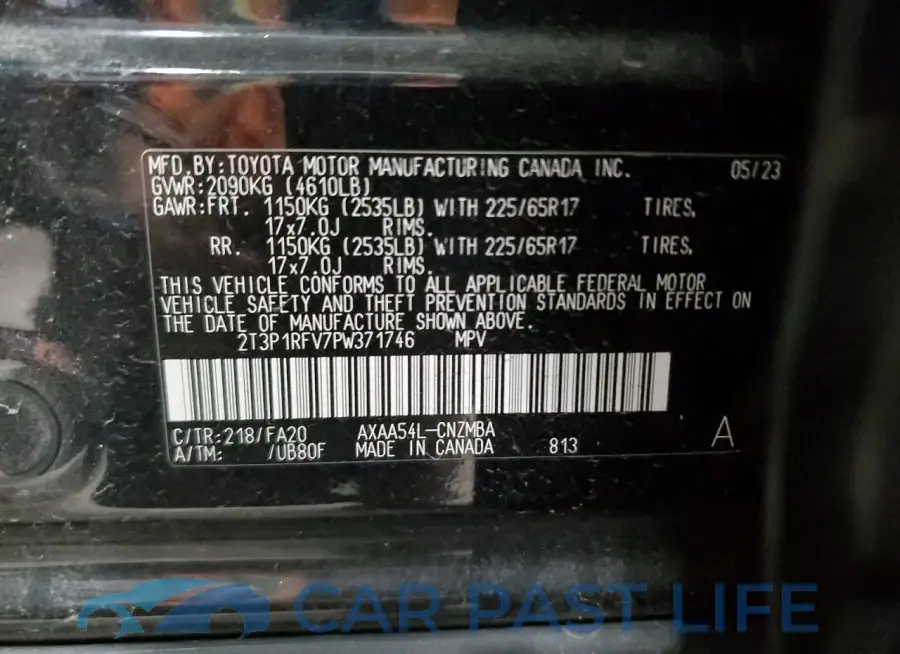 2T3P1RFV7PW371746# 13