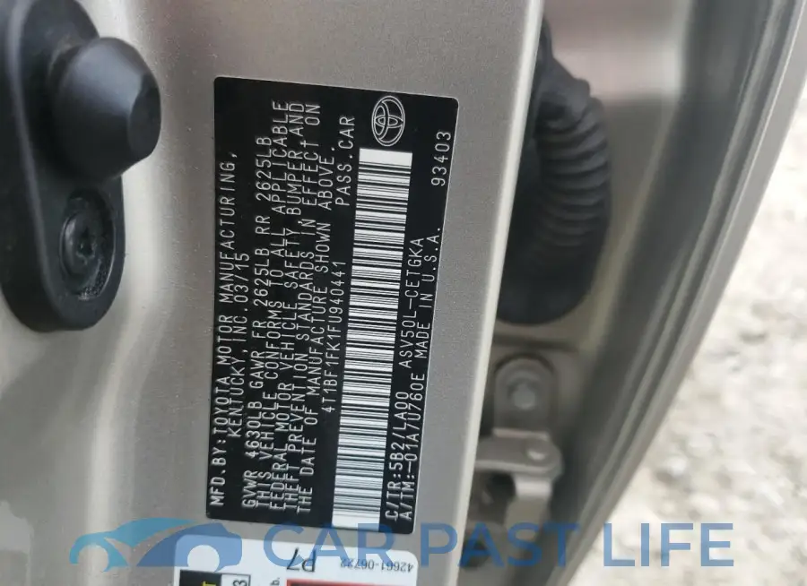4T1BF1FK1FU940441# 13