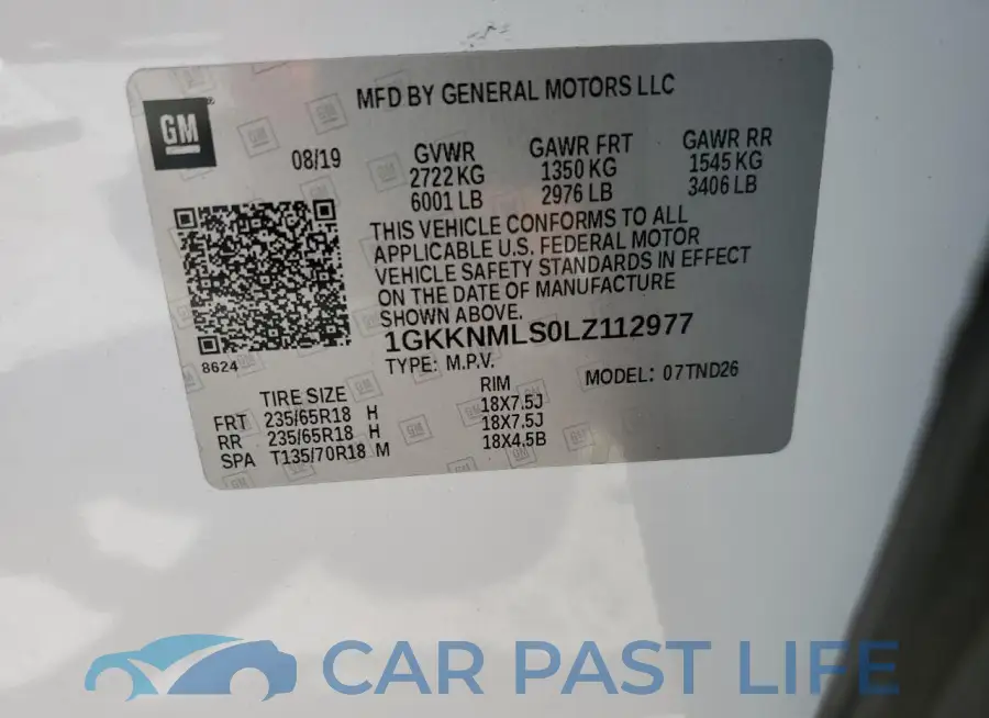 1GKKNMLS0LZ112977# 13