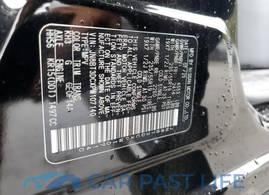 JN8BT3DCXPW107140# 13