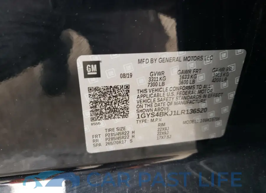 1GYS4BKJ1LR136520# 13