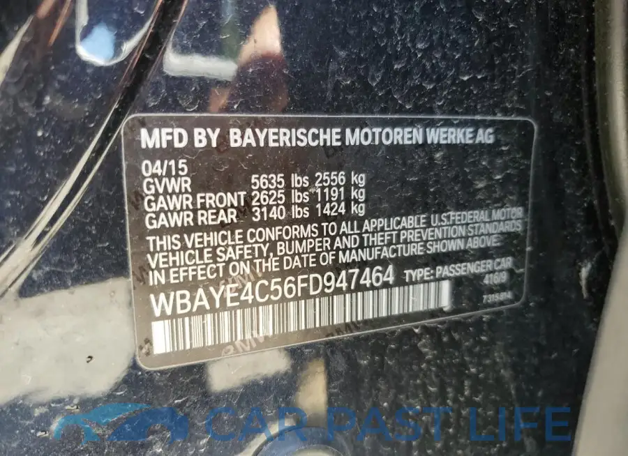 WBAYE4C56FD947464# 12