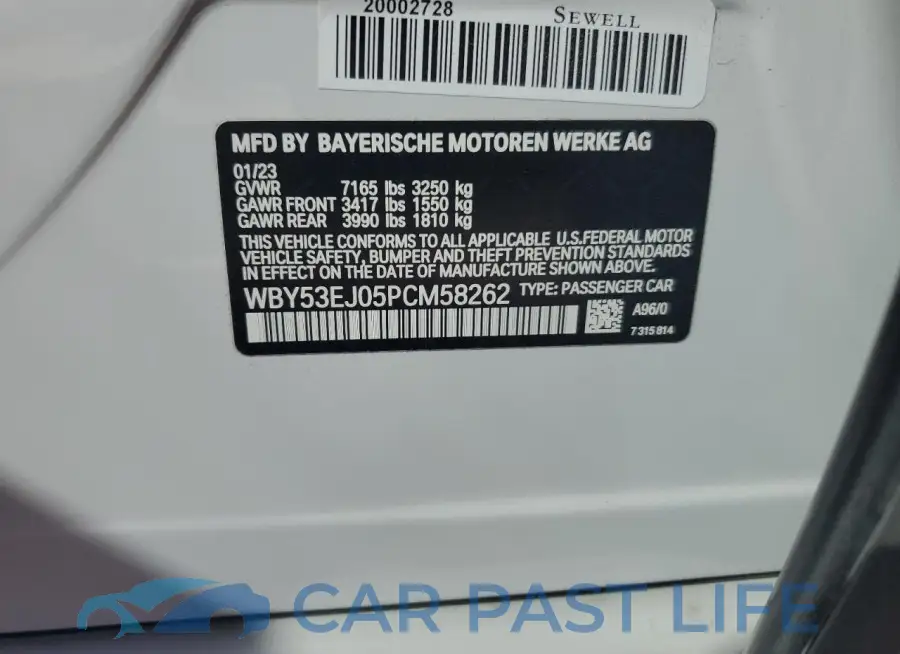 WBY53EJ05PCM58262# 12