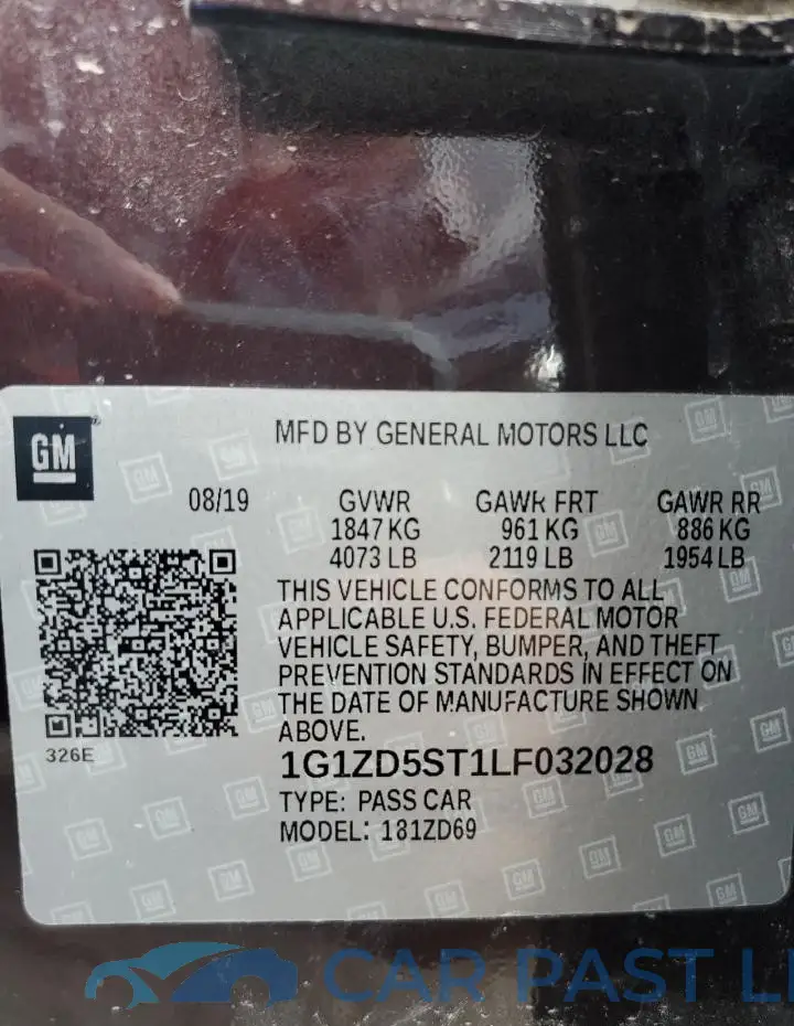 1G1ZD5ST1LF032028# 12