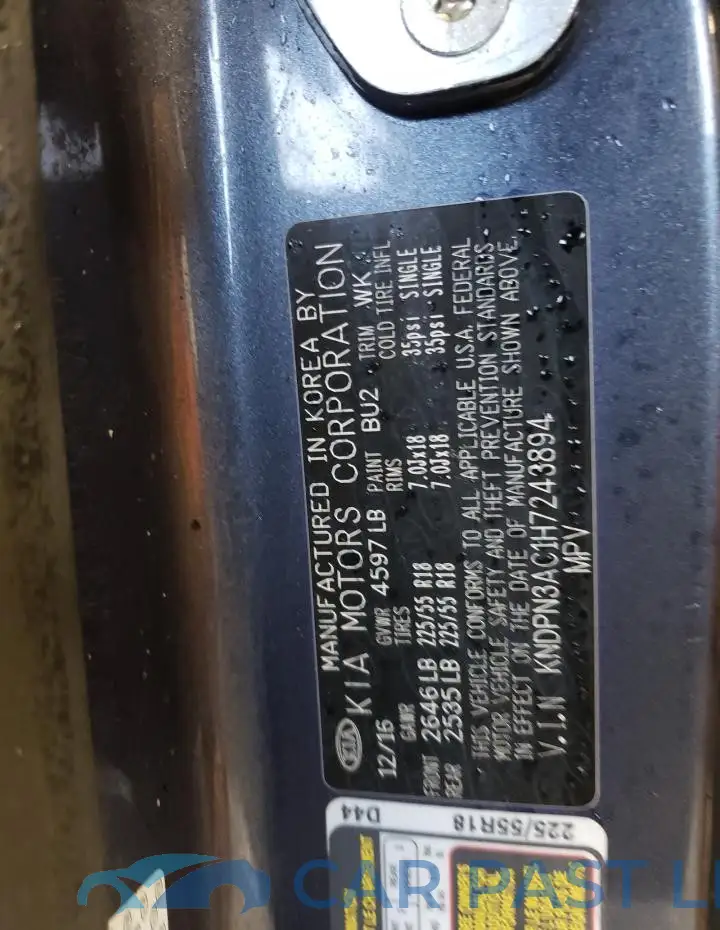 KNDPN3AC1H7243894# 12
